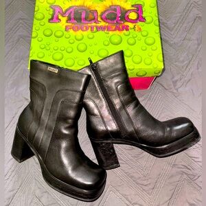 MUDD vintage trendy 90s leather boot